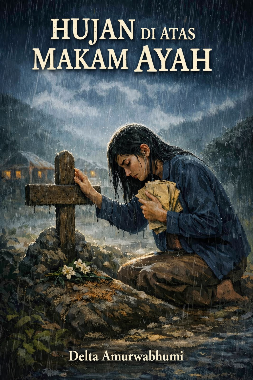 Sampul HUJAN DI ATAS MAKAM AYAH
